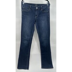 White House Black Market Blanc Boot Cut‎ Jeans Dark Wash Woman's Size 10 Long